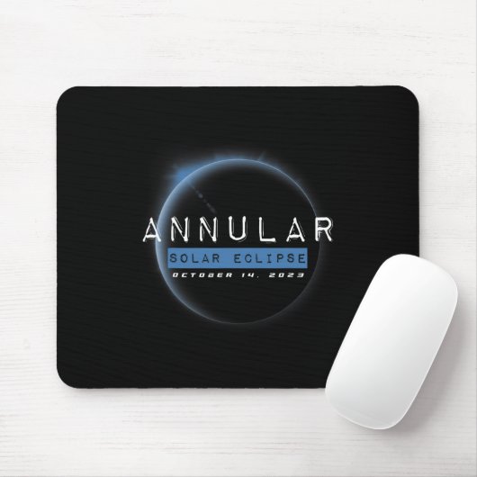 Annular Solar Eclipse Oktober Astronomie Liebhaber Mousepad (Mit Mouse)