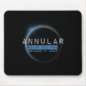 Annular Solar Eclipse Oktober Astronomie Liebhaber Mousepad (Vorne)