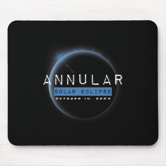 Annular Solar Eclipse Oktober Astronomie Liebhaber Mousepad (Vorne)