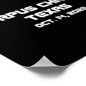 Annular Solar Eclipse S Corpus Christi Fall Poster (Ecke)