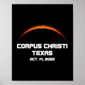 Annular Solar Eclipse S Corpus Christi Fall Poster (Vorne)