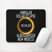 Annular Solar Eclipse T - Albuquerque New Mexico Mousepad (Mit Mouse)