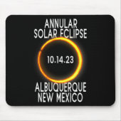Annular Solar Eclipse T - Albuquerque New Mexico Mousepad (Vorne)