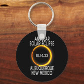 Annular Solar Eclipse T - Albuquerque New Mexico Schlüsselanhänger (Vorderseite)