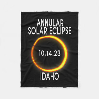 Annular Solar Eclipse T - Idaho Fleecedecke