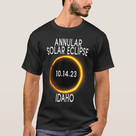 Annular Solar Eclipse T - Idaho T-Shirt (Vorderseite)