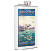 Annulliertes Floss-Flugzeug-förderndes Plakat Flachmann (Rechts)