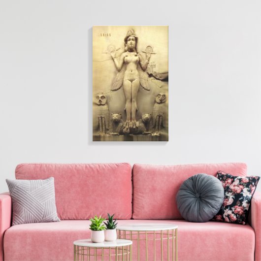 ANNUNAKI LEINWAND DMT SPIRITUAL GRAFFITI enlienki (Insitu (Wohnzimmer))