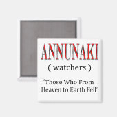 Annunaki Vom Himmel zur Erde Fallen Magnet (Vorderseite/Rückseite)