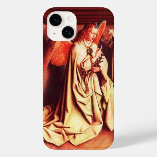 ANNUNCIATION ANGEL Archangel Gabriel, Jan Van Eyck Case-Mate iPhone Hülle (Rückseite)