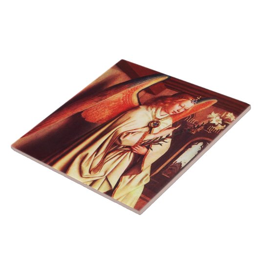 ANNUNCIATION ANGEL Archangel Gabriel, Jan Van Eyck Fliese (Seite)