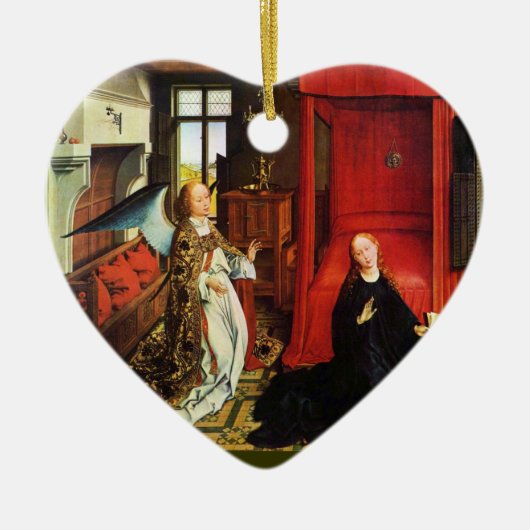 ANNUNCIATION ANGEL Archangel Gabriel ,Jungfrau, He Keramikornament (Vorne)