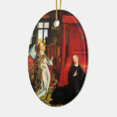 ANNUNCIATION ANGEL Archangel Gabriel und Jungfrau Keramikornament (Links)