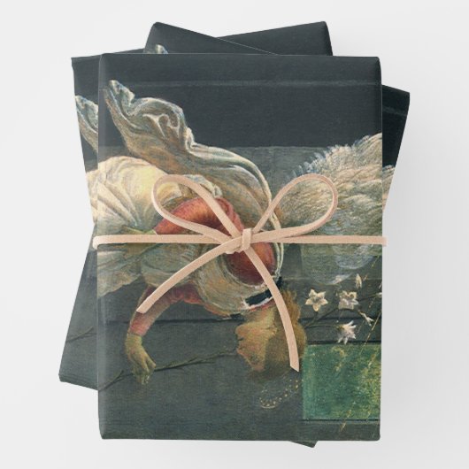 Annunciation (angel detail) by Sandro Botticelli Geschenkpapier Set (Beispiel)