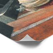 Annunciation (angel detail) by Sandro Botticelli Poster (Ecke)