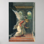 Annunciation (angel detail) by Sandro Botticelli Poster (Vorne)