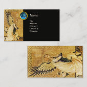ANNUNCIATION ANGEL MONOGRAM, Blue Saphiire Visitenkarte (Vorne/Hinten)