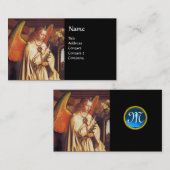 ANNUNCIATION ANGEL MONOGRAM, Blue Saphiire Visitenkarte (Vorne/Hinten)