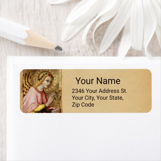 ANNUNCIATION ANGEL von Simone Martini Parchment (Insitu)