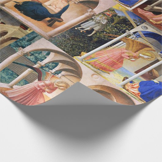ANNUNCIATION by Fra Beato Angelico Christmas Wrapp Geschenkpapier (Ecke)