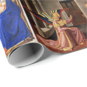 ANNUNCIATION by Fra Beato Angelico Christmas Wrapp Geschenkpapier (Rolleneckpunkt)