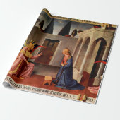 ANNUNCIATION by Fra Beato Angelico Weihnachten Geschenkpapier (Ungerollt)