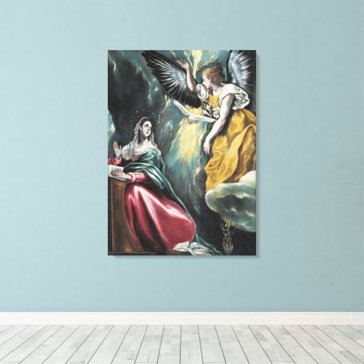 Annunciation El Greco Leinwanddruck (Insitu (Holzboden))
