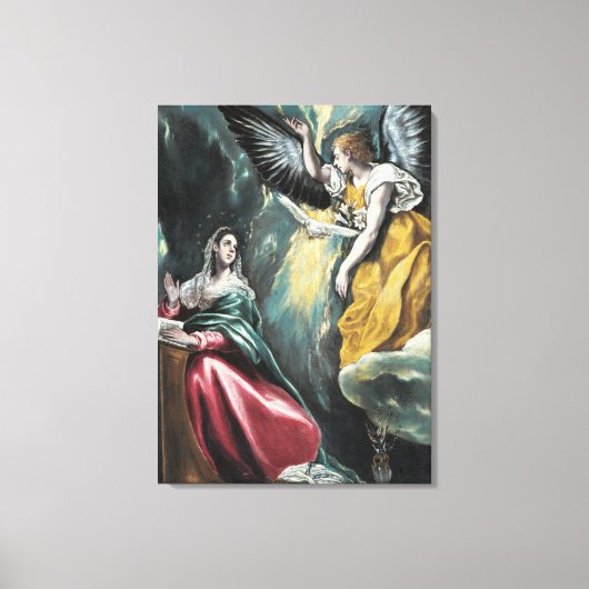 Annunciation El Greco Leinwanddruck (Vorderseite)