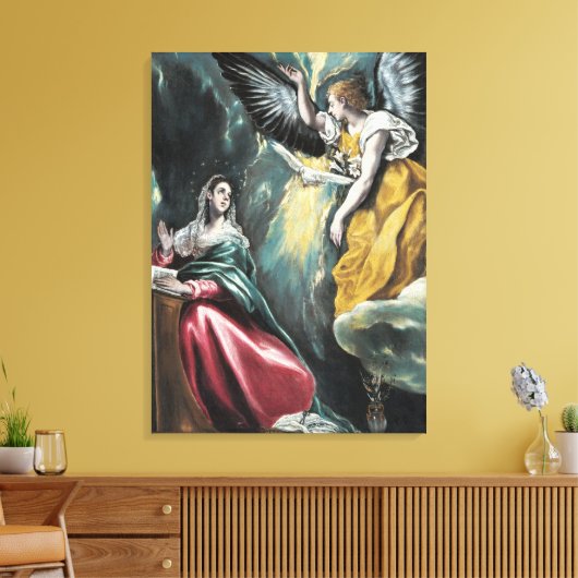 Annunciation El Greco Leinwanddruck (Insitu (Wohnzimmer))
