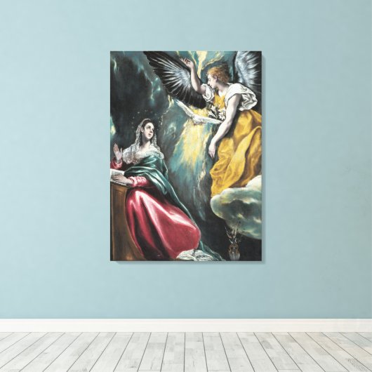 Annunciation El Greco Leinwanddruck (Insitu (Holzboden))