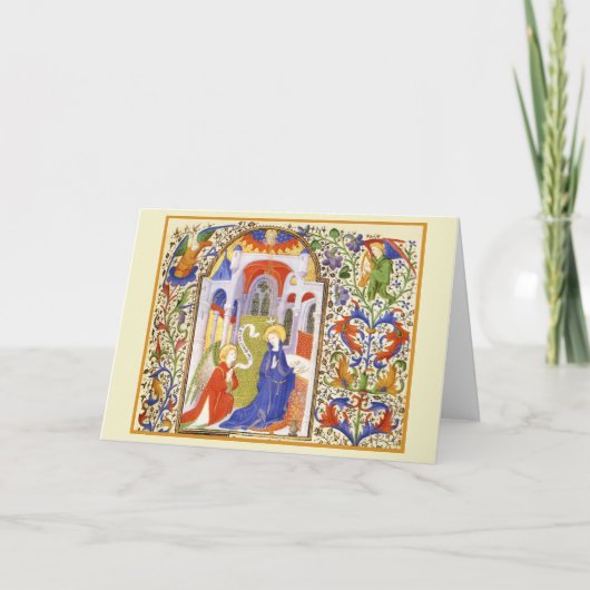 Annunciation medieval illumination (Vorderseite)