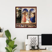 ANNUNCIATION von Fra Angelico Poster (Heimbüro)
