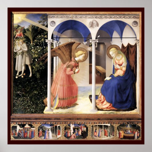 ANNUNCIATION von Fra Angelico Poster (Vorne)