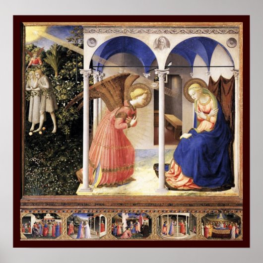 ANNUNCIATION von Fra Angelico Poster (Vorne)
