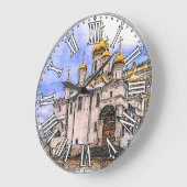 Annunziationskirche. Moskauer Kreml. Russland. Große Wanduhr (Winkel)