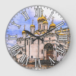Annunziationskirche. Moskauer Kreml. Russland. Große Wanduhr