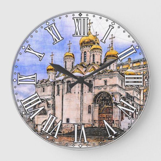 Annunziationskirche. Moskauer Kreml. Russland. Große Wanduhr (Vorderseite)