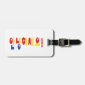 Annyeong Haseyo! Koreanisch Hallo! 안 녕 하 세 Hangul- Gepäckanhänger (Vorderseite horizontal)