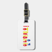 Annyeong Haseyo! Koreanisch Hallo! 안 녕 하 세 Hangul- Gepäckanhänger (Vorderseite vertikal)