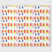 Annyeong Haseyo! Koreanisch Hallo! 안 녕 하 세 Hangul- Geschenkpapier (Flach)