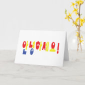 Annyeong Haseyo! Koreanisch Hallo! 안 녕 하 세 Hangul- Karte (Gelbe Blume)