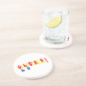 Annyeong Haseyo! Koreanisch Hallo! 안 녕 하 세 Hangul- Sandstein Untersetzer (Seite)