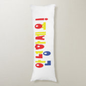 Annyeong Haseyo! Koreanisch Hallo! 안 녕 하 세 Hangul- Seitenschläferkissen (Vorderseite Vertikal)