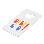 Annyeong! Koreanisch Hi / Hallo 안 녕 Hangul Geldbeutel Flaschenöffner (Vorderseite Schrägansicht)