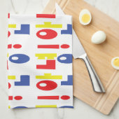 Annyeong! Koreanisch Hi / Hallo 안 녕 Hangul Geschirrtuch (Viertel Falte)