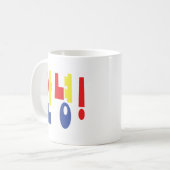 Annyeong! Koreanisch Hi / Hallo 안 녕 Hangul Kaffeetasse (Vorderseite Links)