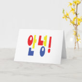 Annyeong! Koreanisch Hi / Hallo 안 녕 Hangul Karte (Gelbe Blume)