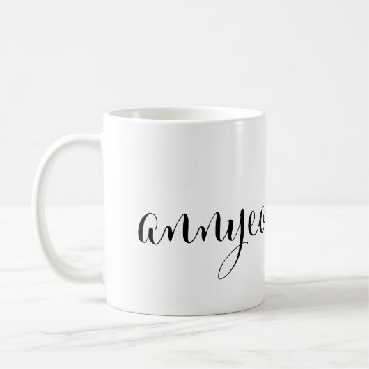 annyeonghaseyo Good Morning Koreanische Tasse (Links)