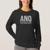 ANO Filler Word Design for Filipinos and Filipinas T-Shirt (Vorderseite)