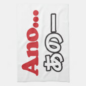 Ano... (Japanisch für Umm...ich dachte darüber nac Geschirrtuch (Vertikal)